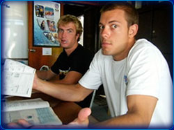 Liam and Ian DiveMaster Training and Instructor Development Training through Sunshine Divers "BE PREPARED"